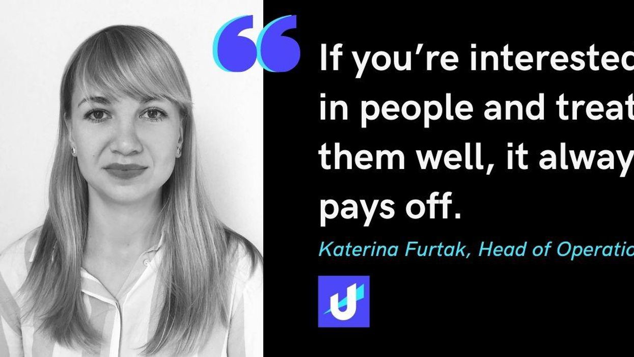 Blog post banner with quote from Katerina Furtak, Head of Operations at Unstoppable Domains