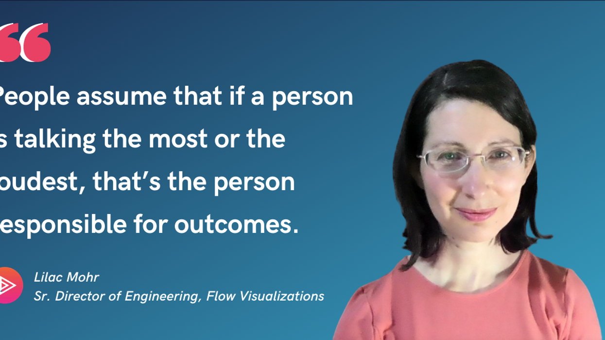 Blog Post Banner with quote from Lilac Mohr, Sr. Director of Engineering, Flow Visualizations