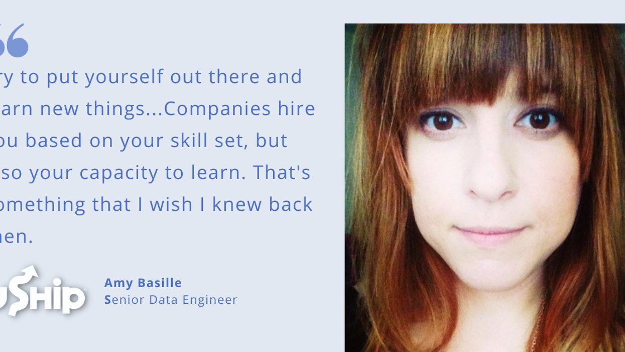 blog post header with quote from Amy Basille, Senior Data Engineer at uShip