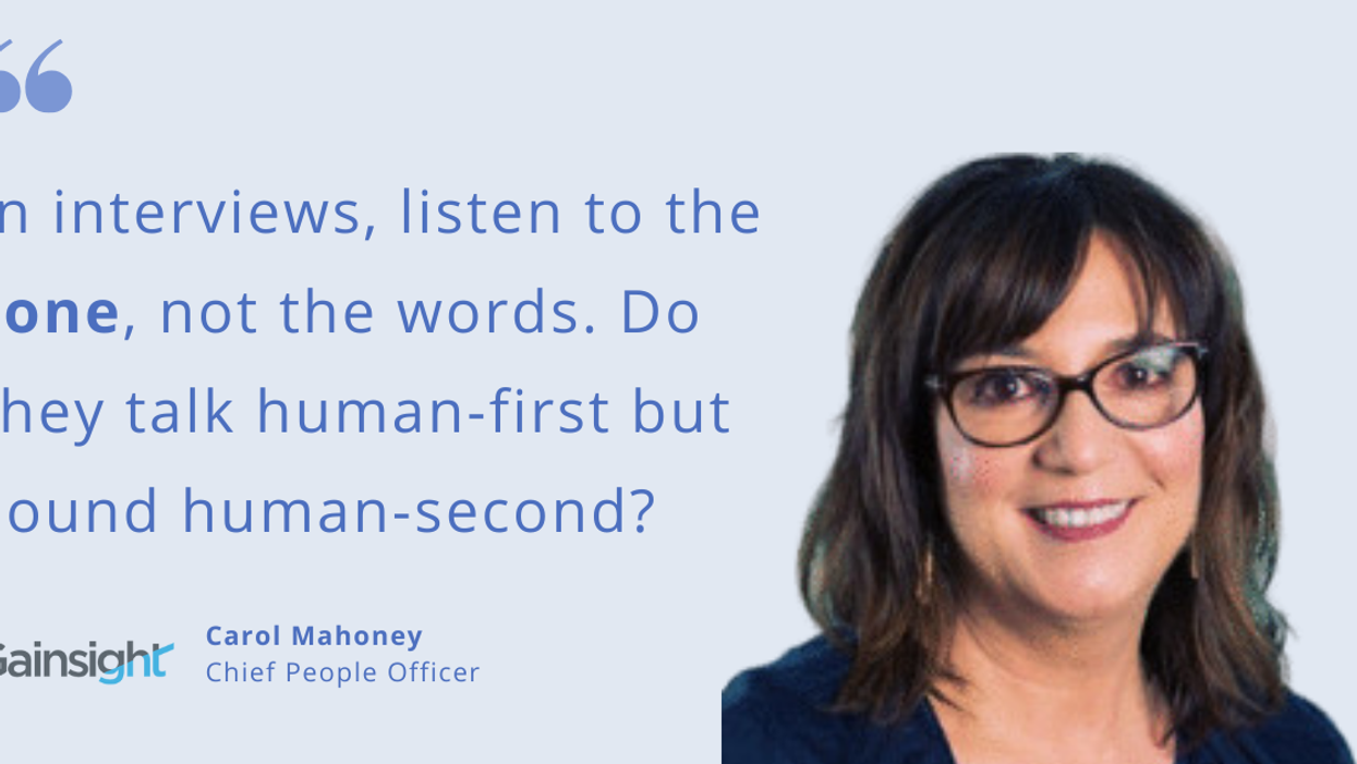 Blog post header with quote from Carol Mahoney, CPO at Gainsight