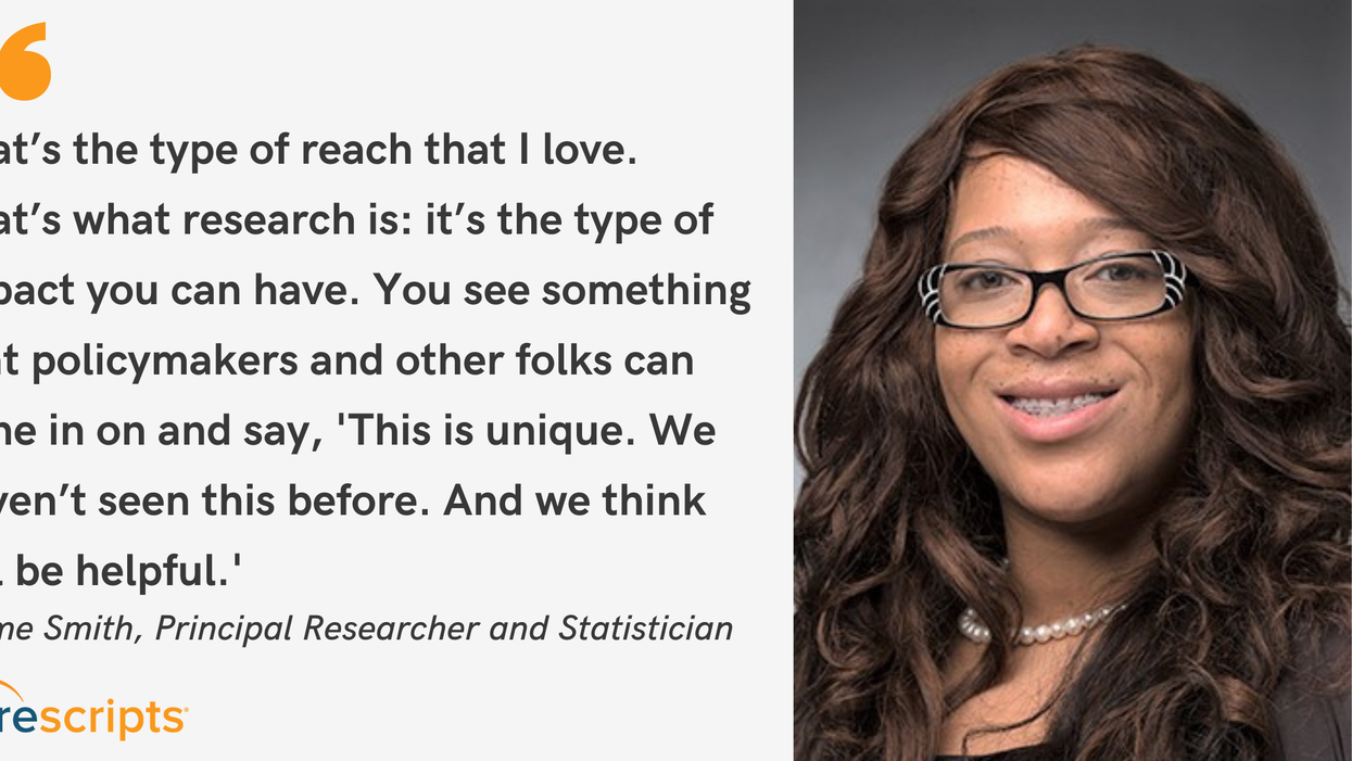 Blog post header with quote from Jaime Smith, Principal Researcher and Statistician at Surescripts