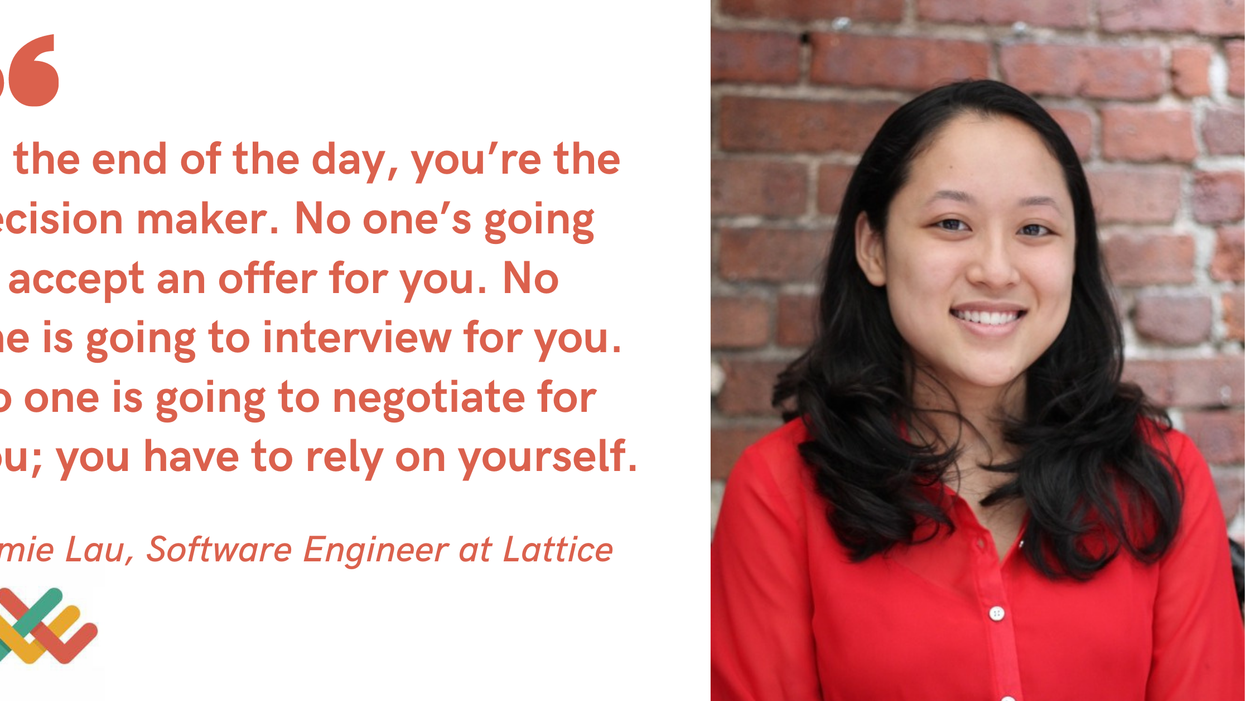 Blog Post Header with quote from Jamie Lau, Software Engineer at Lattice