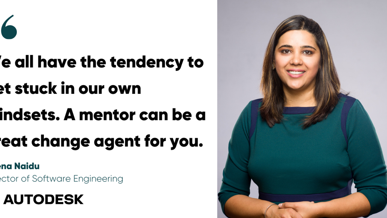 Blog post header with quote from Neena Naidu, Director of Software Engineering at Autodesk