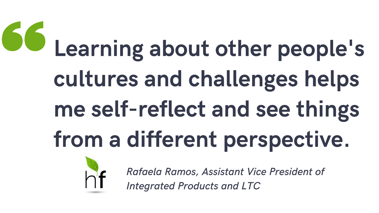 Blog post header with quote from Rafaela Ramos, Assistant Vice President of Integrated Products and LTC at Healthfirst
