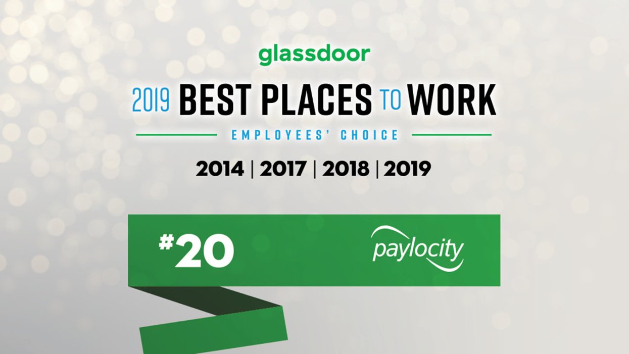 Paylocity Honored as One of the Best Places to Work in 2019, A Glassdoor Employees’ Choice Award