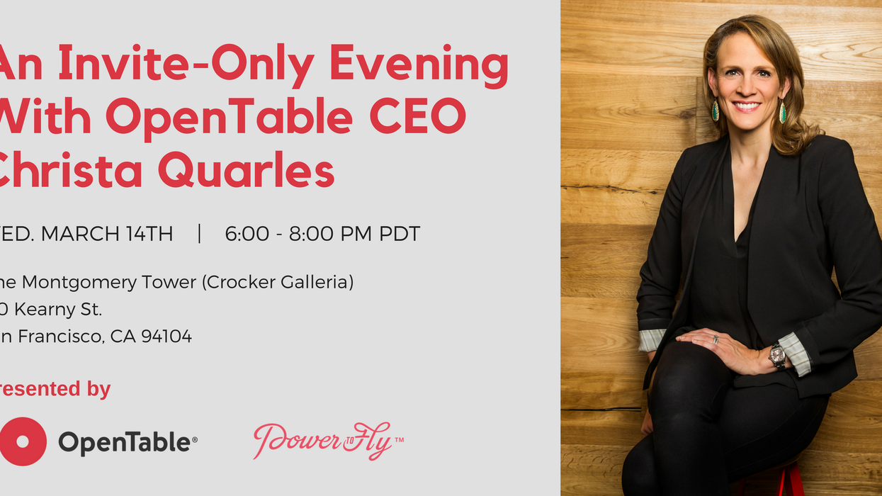 An Evening With OpenTable CEO Christa Quarles