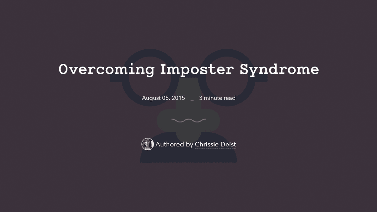 Overcoming Imposter Syndrome