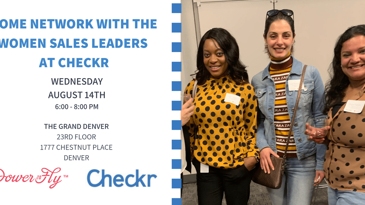 Come Network with the Women Sales Leaders at Checkr