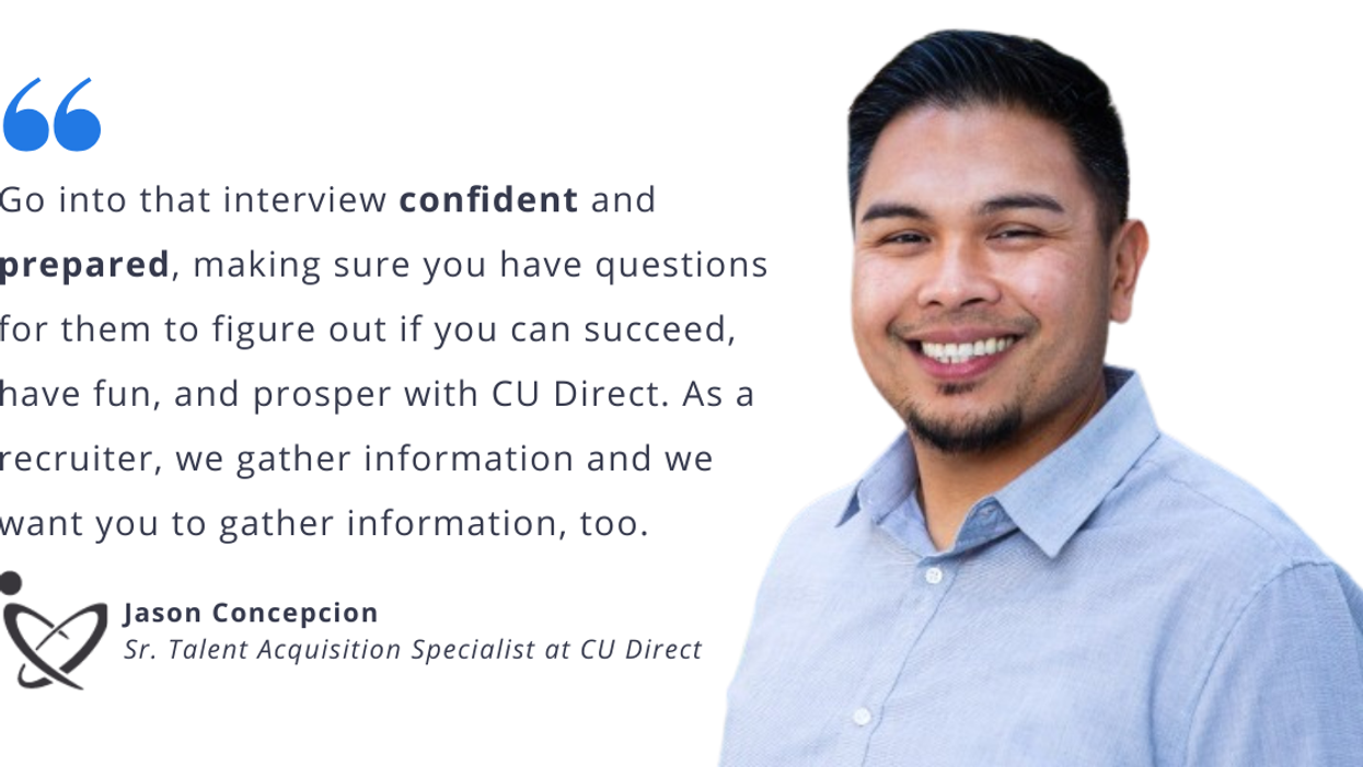 Interview Tips and Tricks from CU Direct’s Sr. Talent Acquisition Specialist Jason Concepcion
